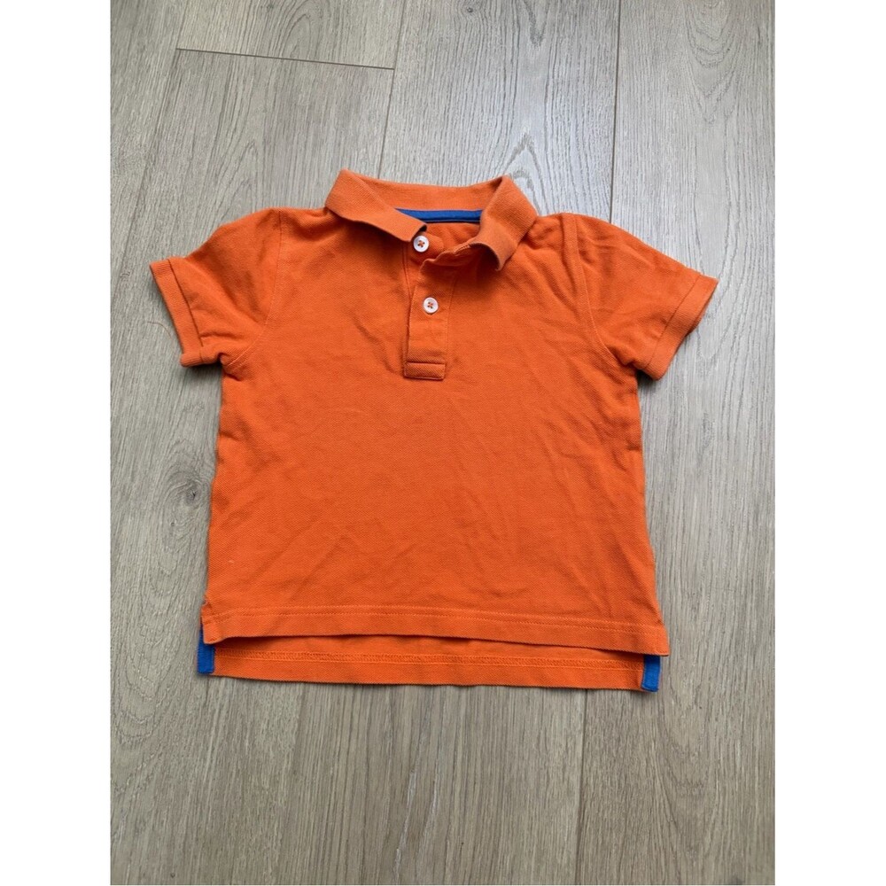 Boden - Kids Orange Polo Shirt - Classic Short Sleeve size 2-3 yo